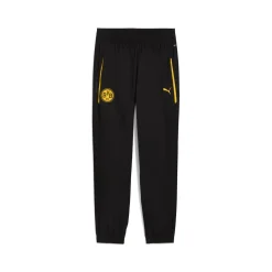 PUMA Borussia Dortmund Pumatech Trainingsbroek Woven 2025-2026 Zwart Geel