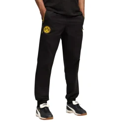 PUMA Borussia Dortmund Pumatech Woven Trainingspak Hooded Full-Zip 2025-2026 Zwart Geel