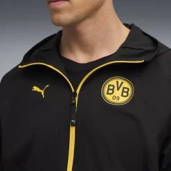 PUMA Borussia Dortmund Pumatech Trainingsjack Woven 2025-2026 Zwart Geel