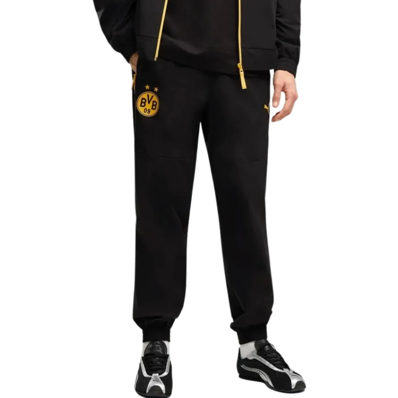 PUMA Borussia Dortmund Pumatech Woven Trainingspak 2026-2027 Zwart Geel
