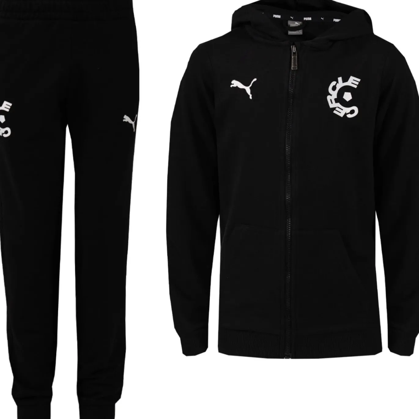 PUMA Cercle Brugge Casual Joggingpak Hooded 2025-2026 Kids Zwart