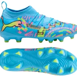 PUMA Future 9 Match ADV Gras / Kunstgras Voetbalschoenen (MG) Kids Felblauw Felroze Neongroen