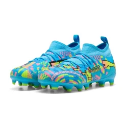 PUMA Future 9 Match ADV Gras / Kunstgras Voetbalschoenen (MG) Kids Felblauw Felroze Neongroen