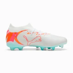 PUMA Future 9 Match Brilliance Gras / Kunstgras Voetbalschoenen (MG) Dames Wit Feloranje Roze Lichtblauw
