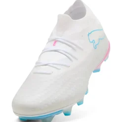 PUMA Future 9 Match Gras / Kunstgras Voetbalschoenen (MG) Wit Felblauw Felroze