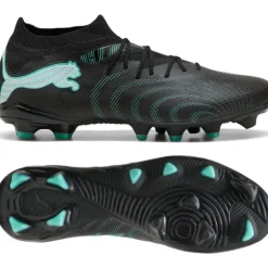 PUMA Future 9 Match Gras / Kunstgras Voetbalschoenen (MG) Zwart Intense Mint Wit