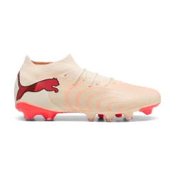 PUMA Future 9 Match Gras / Kunstgras Voetbalschoenen (MG) Gebroken Wit Zwart Roze