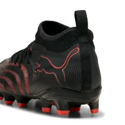 PUMA Future 9 Match Gras / Kunstgras Voetbalschoenen (MG) Kids Zwart Rood