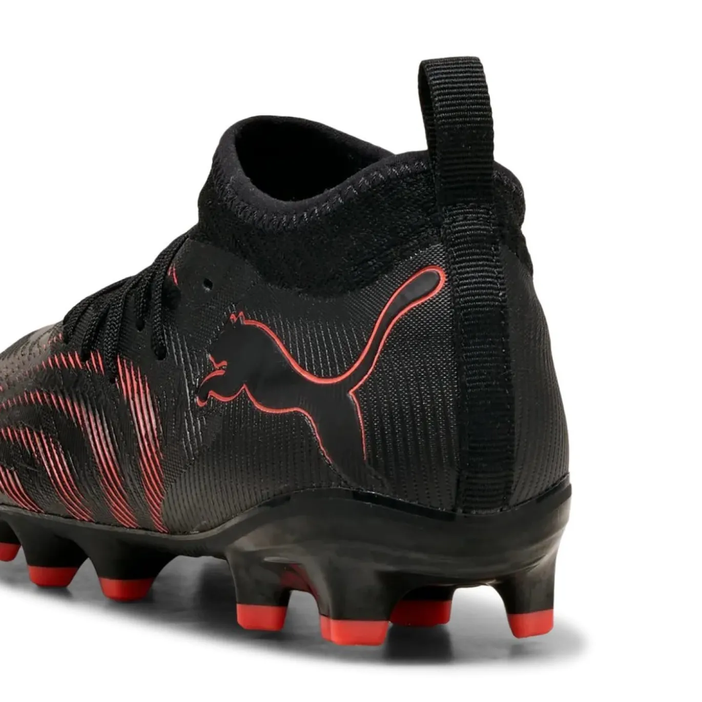 PUMA Future 9 Match Gras / Kunstgras Voetbalschoenen (MG) Kids Zwart Rood