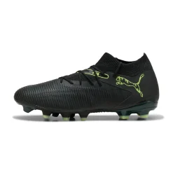 PUMA Future 8 Match Gras / Kunstgras Voetbalschoenen (MG) Zwart Donkergroen Lichtgroen