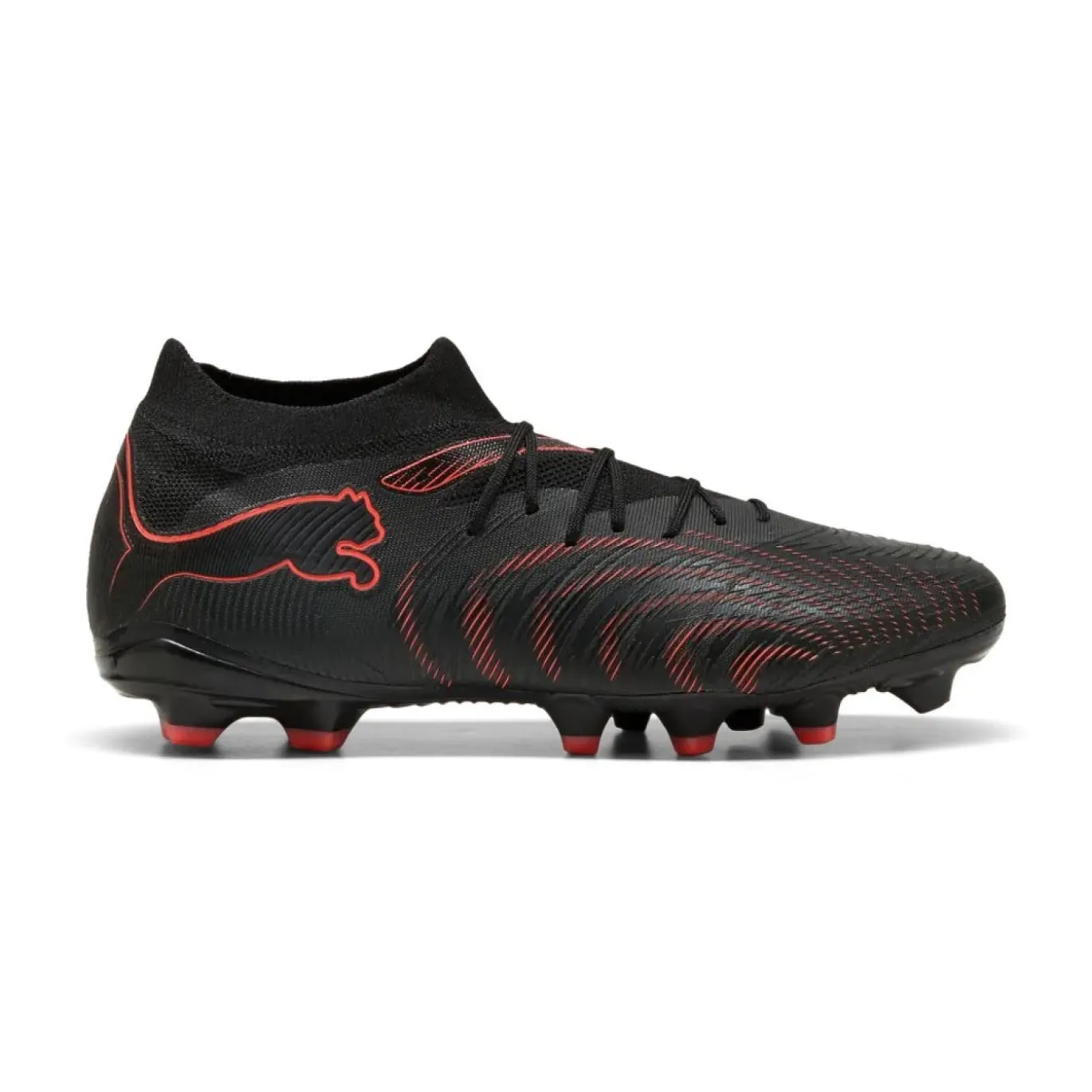 PUMA Future 9 Match Gras / Kunstgras Voetbalschoenen (MG) Zwart Rood