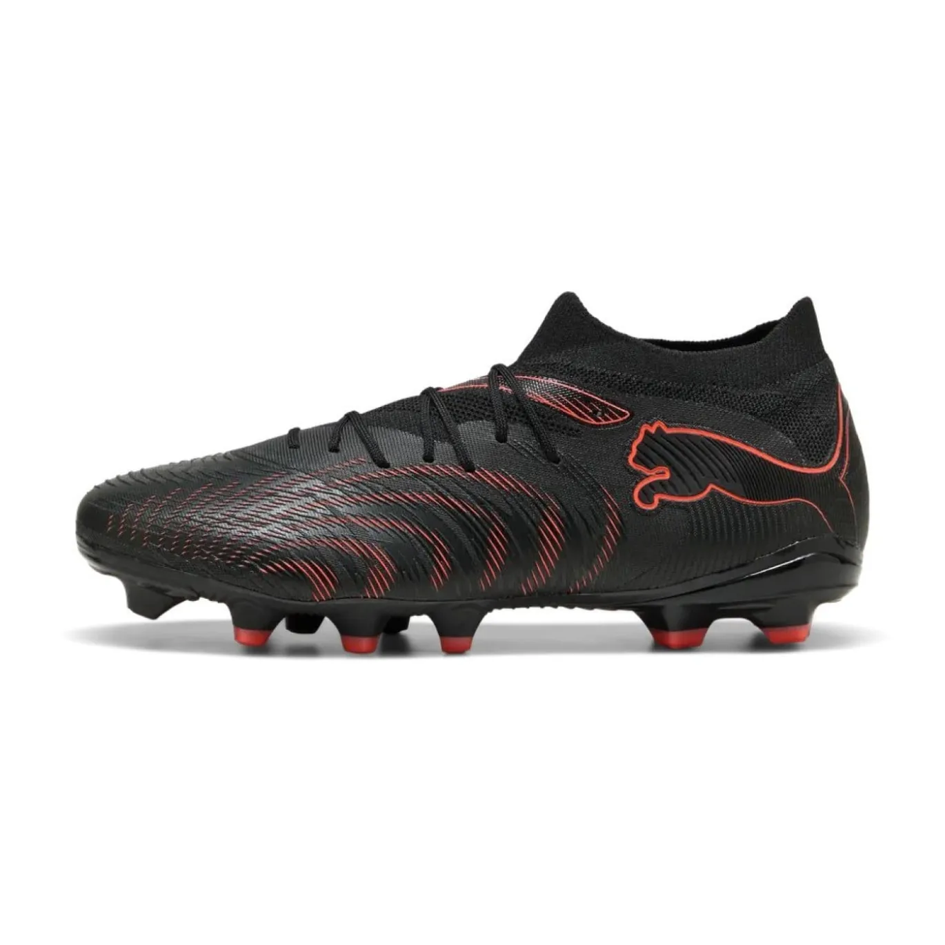 PUMA Future 9 Match Gras / Kunstgras Voetbalschoenen (MG) Zwart Rood