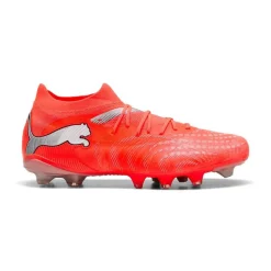 PUMA Future 9 Match Gras / Kunstgras Voetbalschoenen (MG) Felrood Zilver Zwart