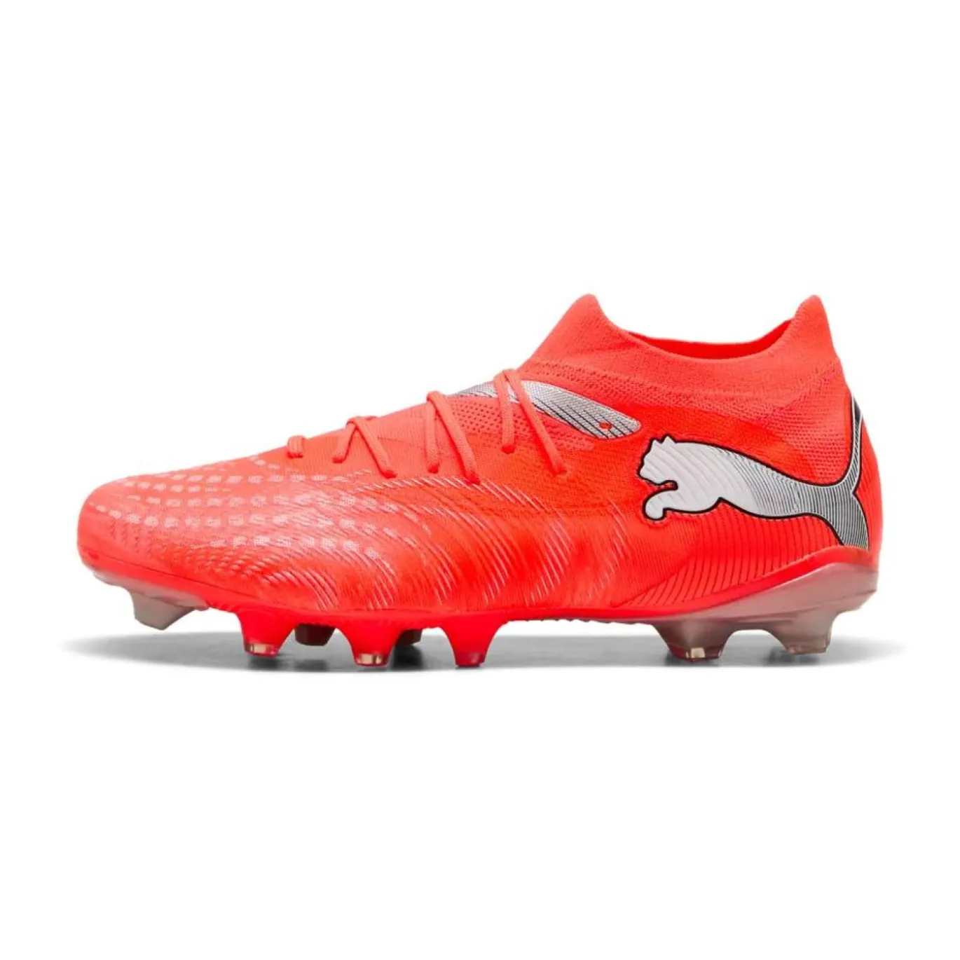 PUMA Future 9 Match Gras / Kunstgras Voetbalschoenen (MG) Felrood Zilver Zwart