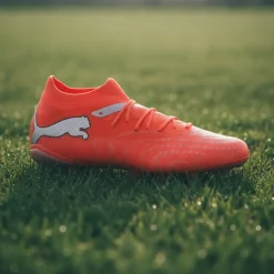 PUMA Future 9 Match Gras / Kunstgras Voetbalschoenen (MG) Felrood Zilver Zwart