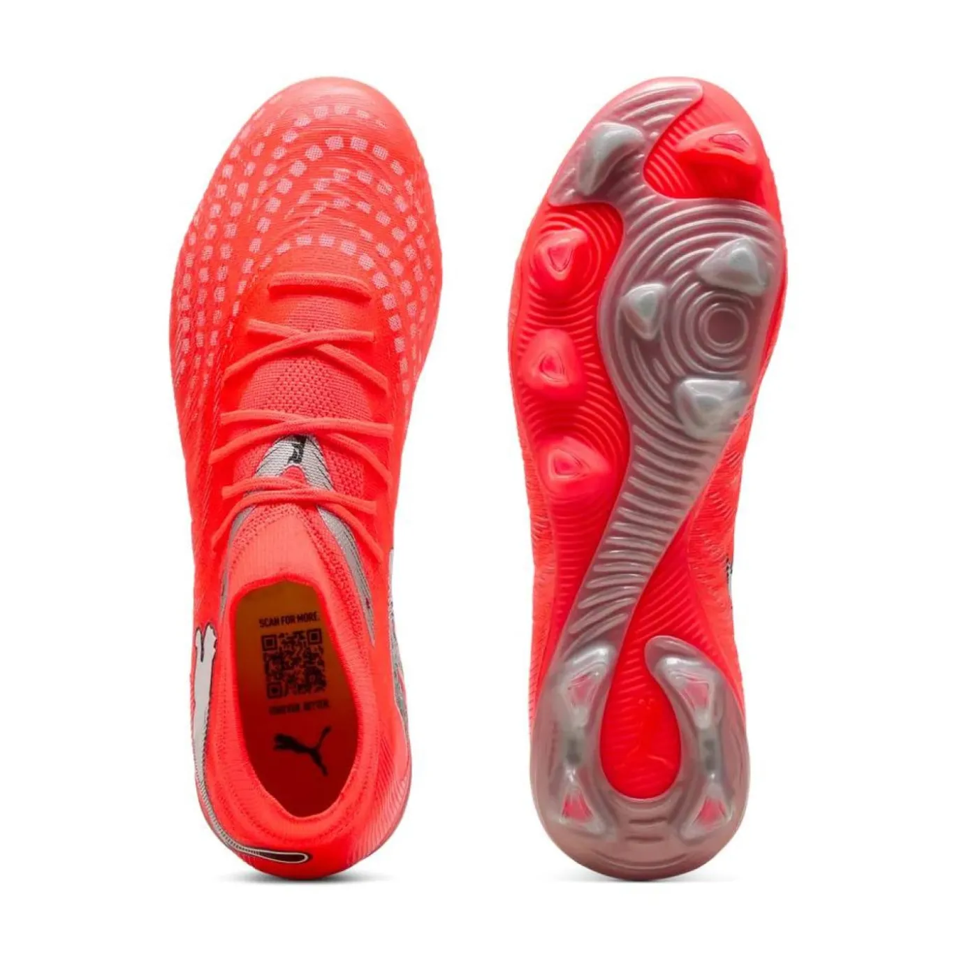 PUMA Future 9 Match Gras / Kunstgras Voetbalschoenen (MG) Felrood Zilver Zwart