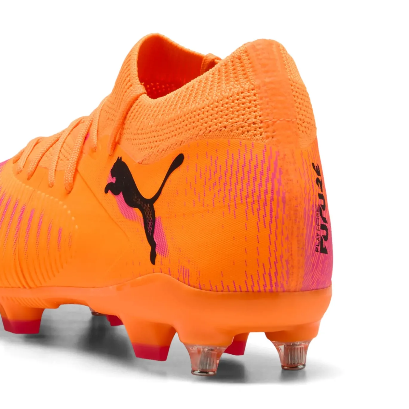PUMA Future 8 Match IJzeren-Nop Voetbalschoenen (SG) Oranje Roze Zwart