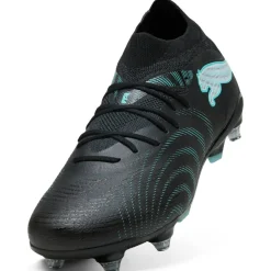 PUMA Future 9 Match IJzeren-Nop Voetbalschoenen (SG) Zwart Intense Mint Wit