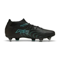 PUMA Future 9 Match IJzeren-Nop Voetbalschoenen (SG) Zwart Intense Mint Wit