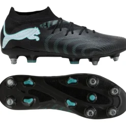 PUMA Future 9 Match IJzeren-Nop Voetbalschoenen (SG) Zwart Intense Mint Wit