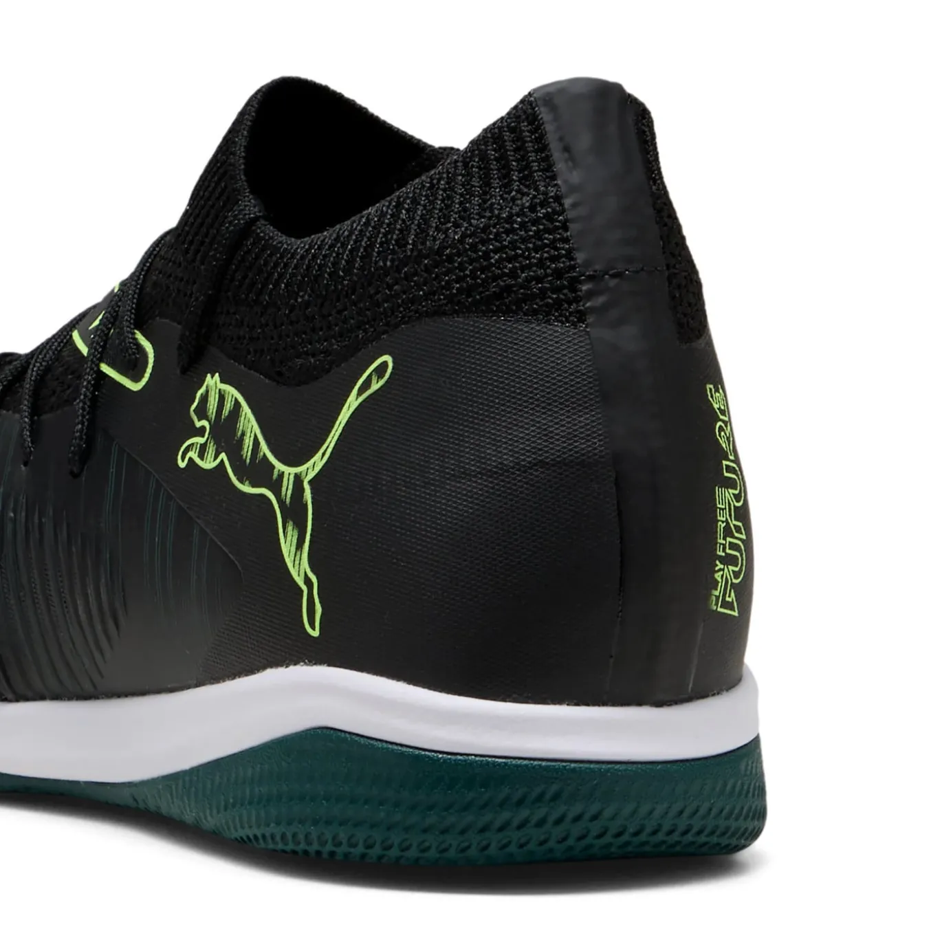 PUMA Future 8 Match Zaalvoetbalschoenen (IN) Zwart Donkergroen Lichtgroen