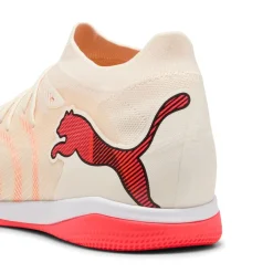 PUMA Future 9 Match Zaalvoetbalschoenen (IN) Gebroken Wit Zwart Roze