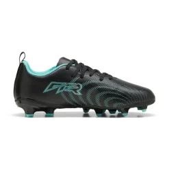 PUMA Future 9 Play Gras / Kunstgras Voetbalschoenen (MG) Kids Zwart Intense Mint Wit