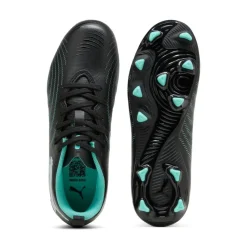 PUMA Future 9 Play Gras / Kunstgras Voetbalschoenen (MG) Kids Zwart Intense Mint Wit