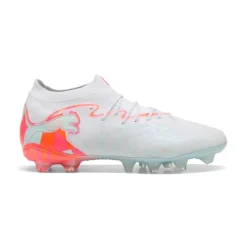 PUMA Future 9 Pro Brilliance Gras / Kunstgras Voetbalschoenen (MG) Dames Wit Feloranje Roze Lichtblauw