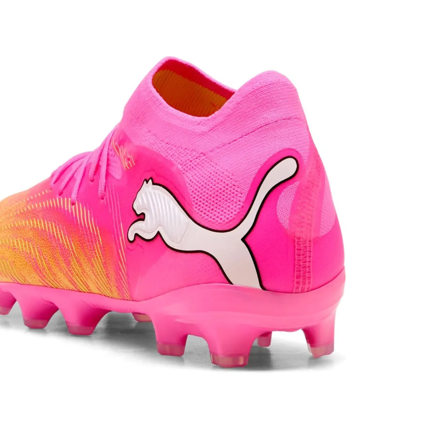 PUMA Future 9 Pro Gras / Kunstgras Voetbalschoenen (MG) Kids Felroze Blauw Geel