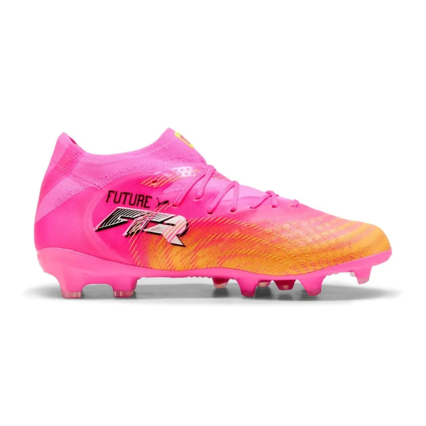 PUMA Future 9 Pro Gras / Kunstgras Voetbalschoenen (MG) Kids Felroze Blauw Geel