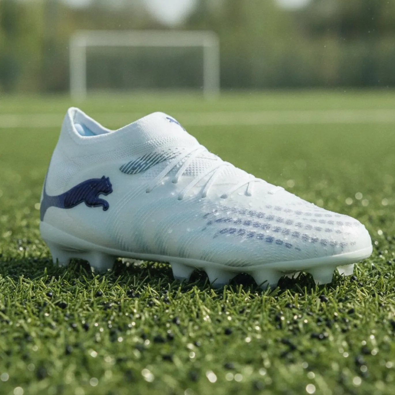 PUMA Future 9 Pro Gras / Kunstgras Voetbalschoenen (MG) Kids Lichtblauw Blauw