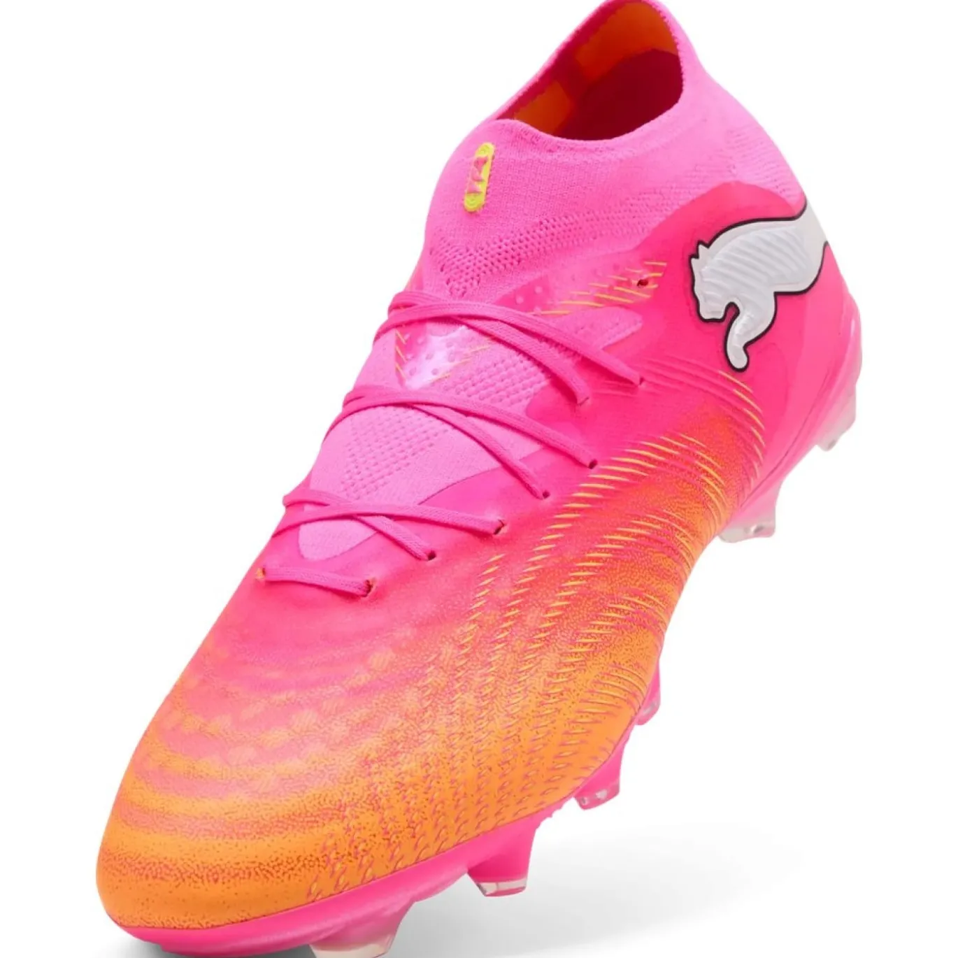 PUMA Future 9 Pro Gras / Kunstgras Voetbalschoenen (MG) Felroze Blauw Geel