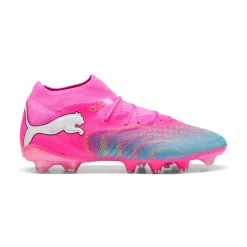 PUMA Future 9 Pro Gras / Kunstgras Voetbalschoenen (MG) Felroze Blauw Geel
