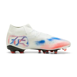 PUMA Future 8 Pro Gras / Kunstgras Voetbalschoenen (MG) Wit Felrood Blauw
