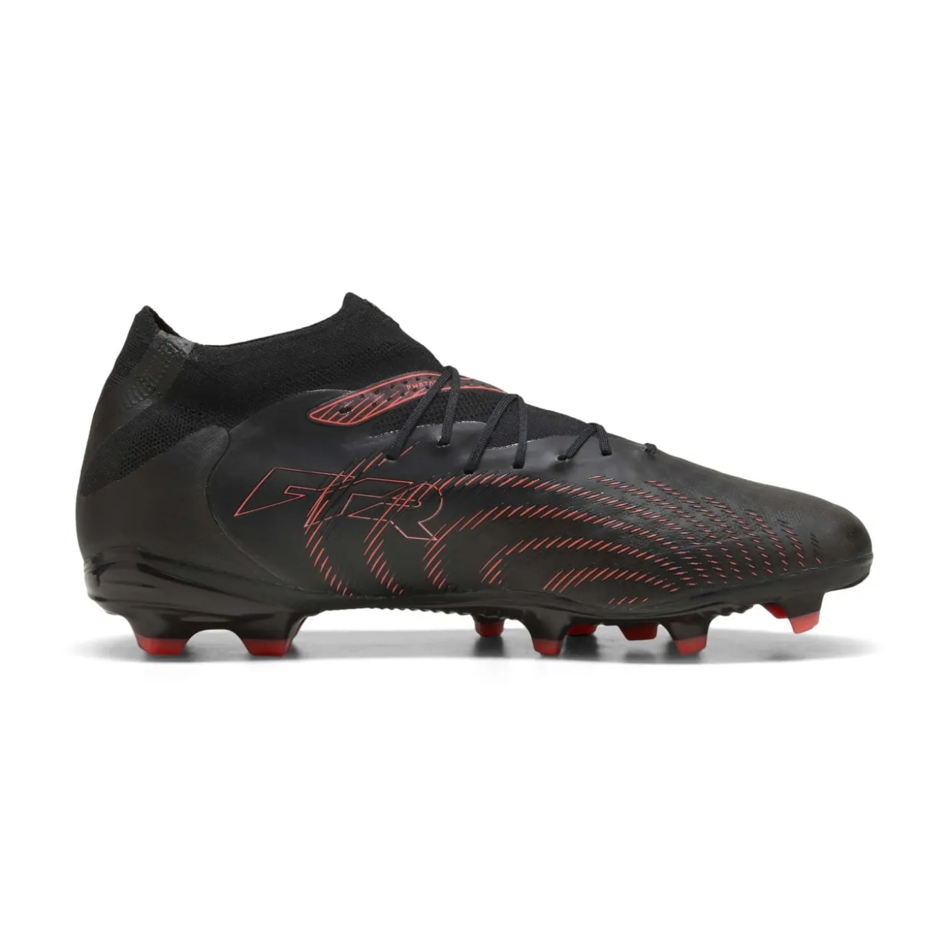 PUMA Future 9 Pro Gras / Kunstgras Voetbalschoenen (MG) Zwart Rood