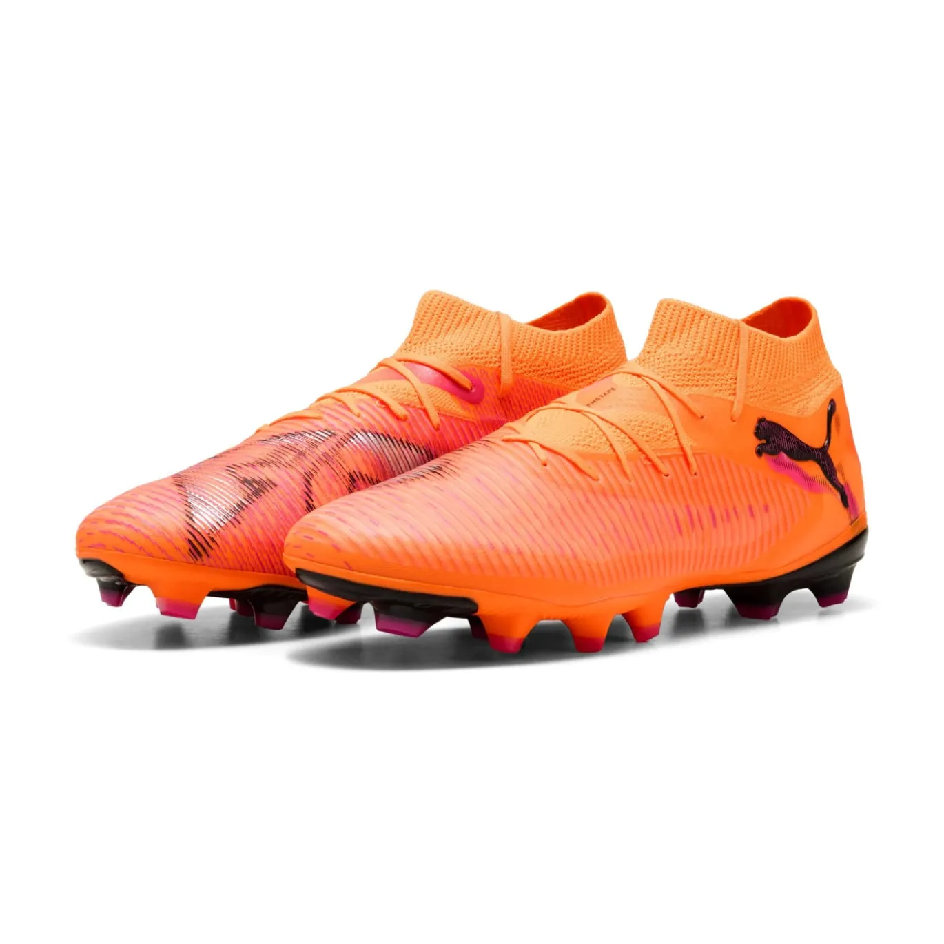 PUMA Future 8 Pro Gras / Kunstgras Voetbalschoenen (MG) Oranje Roze Zwart