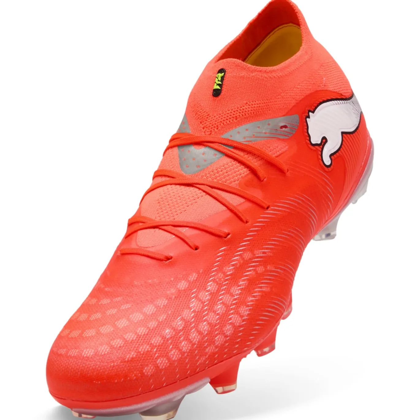 PUMA Future 9 Pro Gras / Kunstgras Voetbalschoenen (MG) Felrood Zilver Zwart