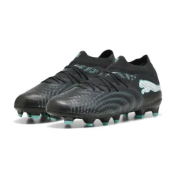 PUMA Future 9 Pro Gras / Kunstgras Voetbalschoenen (MG) Kids Zwart Intense Mint Wit