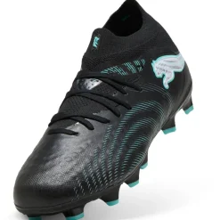 PUMA Future 9 Pro Gras / Kunstgras Voetbalschoenen (MG) Kids Zwart Intense Mint Wit