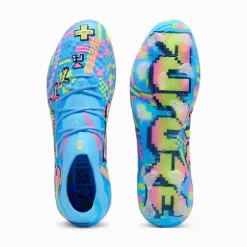 PUMA Future 9 Ultimate ADV Gras Voetbalschoenen (FG) Felblauw Felroze Neongroen