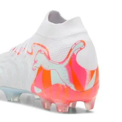 PUMA Future 9 Ultimate Brilliance Gras Voetbalschoenen (FG) Dames Wit Feloranje Roze Lichtblauw