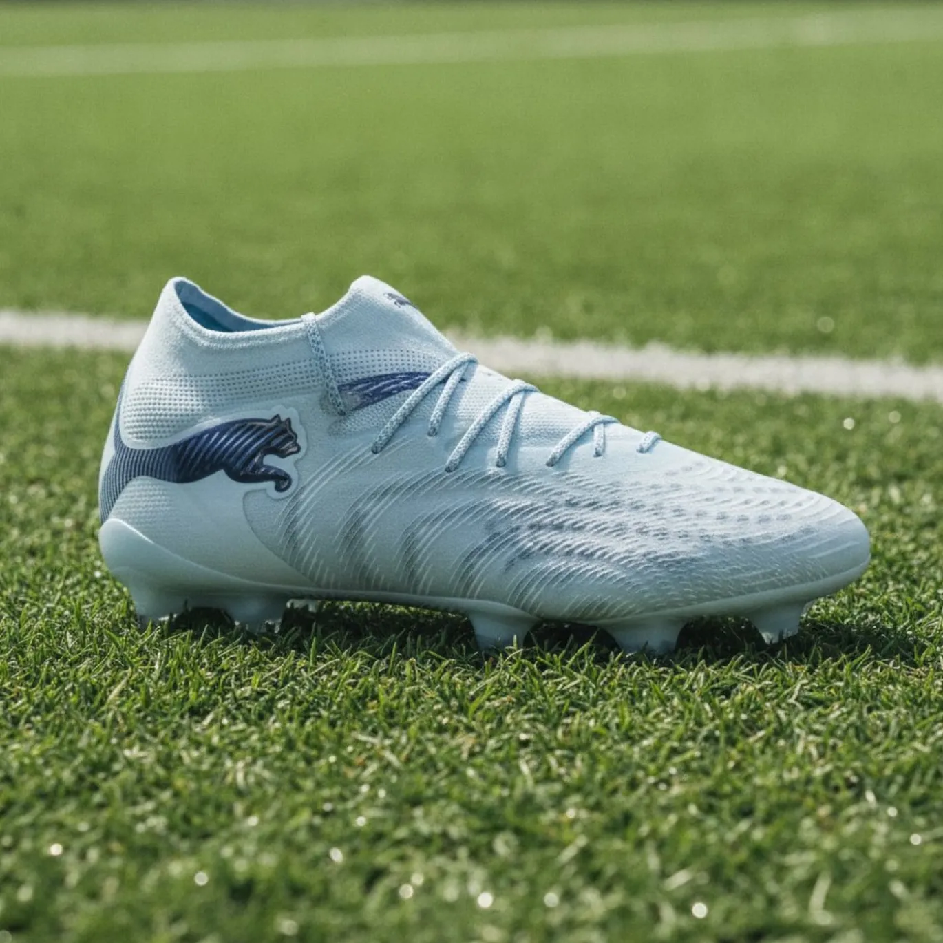 PUMA Future 9 Ultimate Gras Voetbalschoenen (FG) Lichtblauw Blauw
