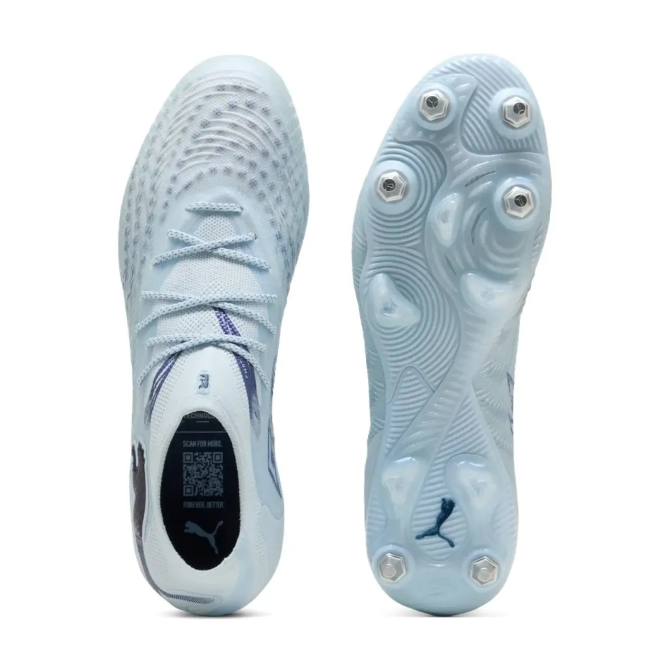 PUMA Future 9 Ultimate IJzeren-Nop Voetbalschoenen (SG) Lichtblauw Blauw
