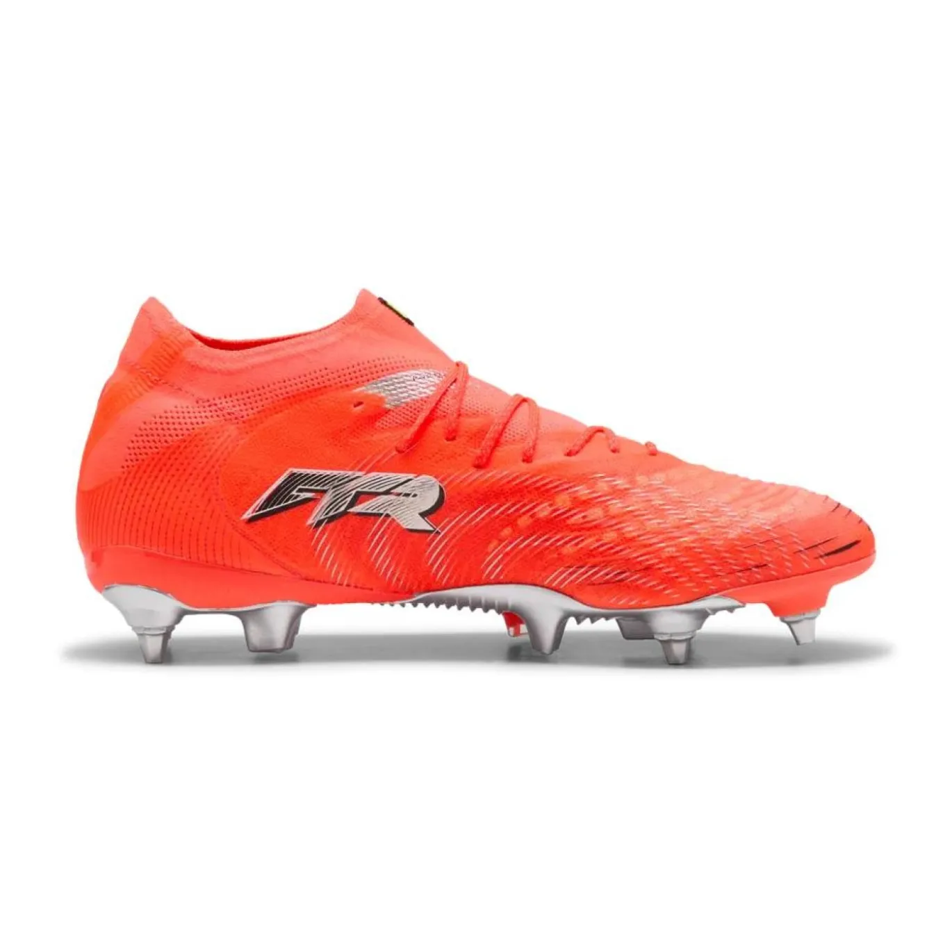 PUMA Future 9 Ultimate IJzeren-Nop Voetbalschoenen (SG) Felrood Zilver Zwart
