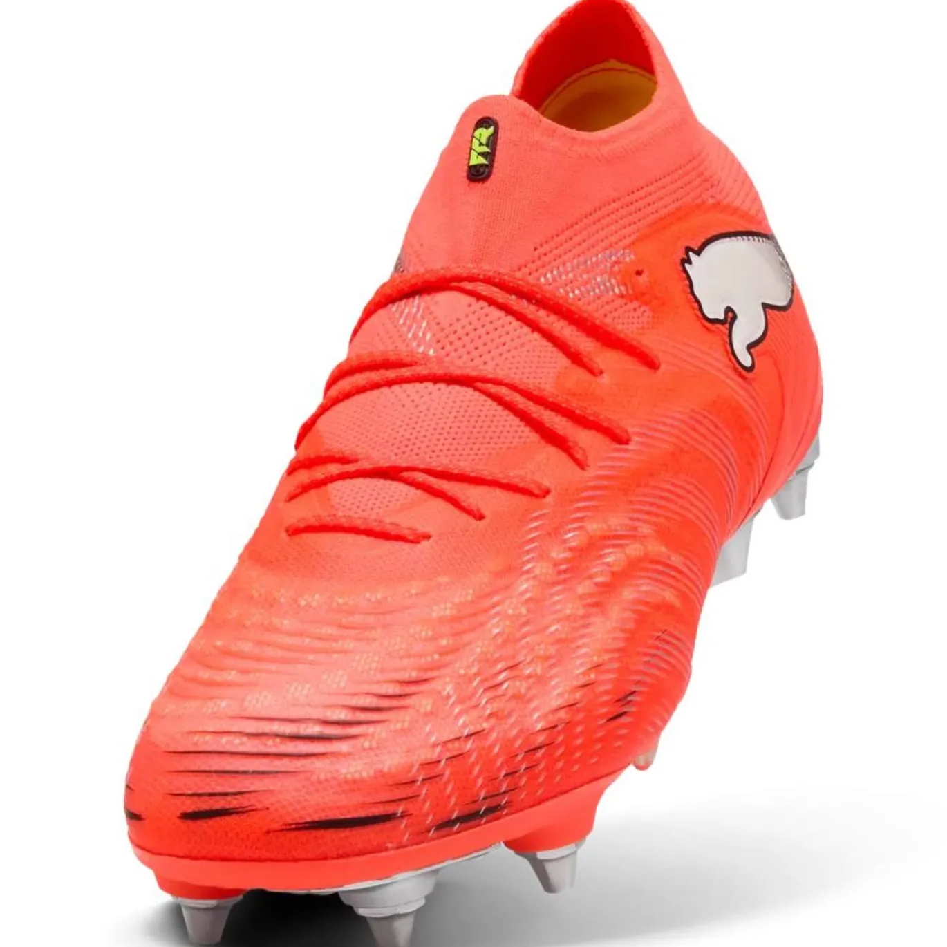 PUMA Future 9 Ultimate IJzeren-Nop Voetbalschoenen (SG) Felrood Zilver Zwart