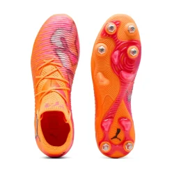 PUMA Future 8 Ultimate IJzeren-Nop Voetbalschoenen (SG) Oranje Roze Zwart
