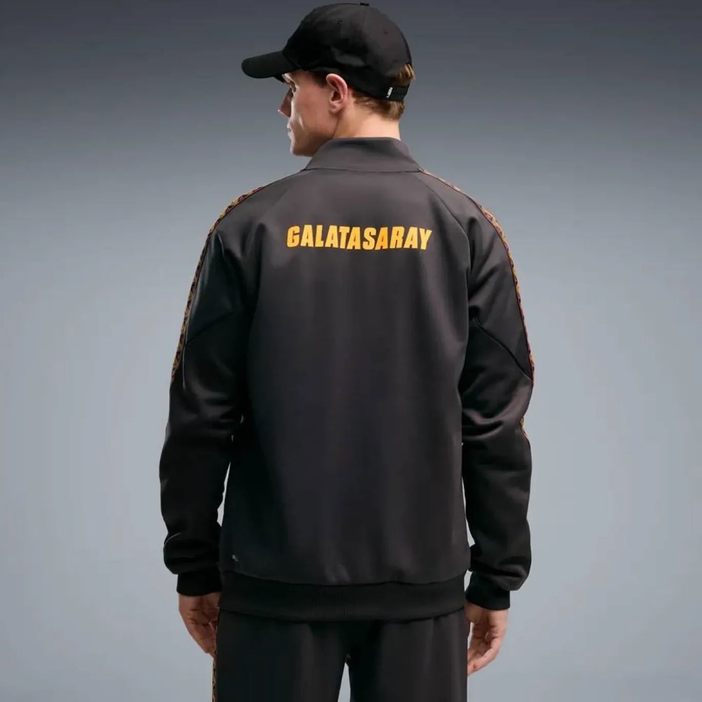 PUMA Galatasaray SK KING Anthem Trainingsjack 2026-2027 Donkergrijs Oranje