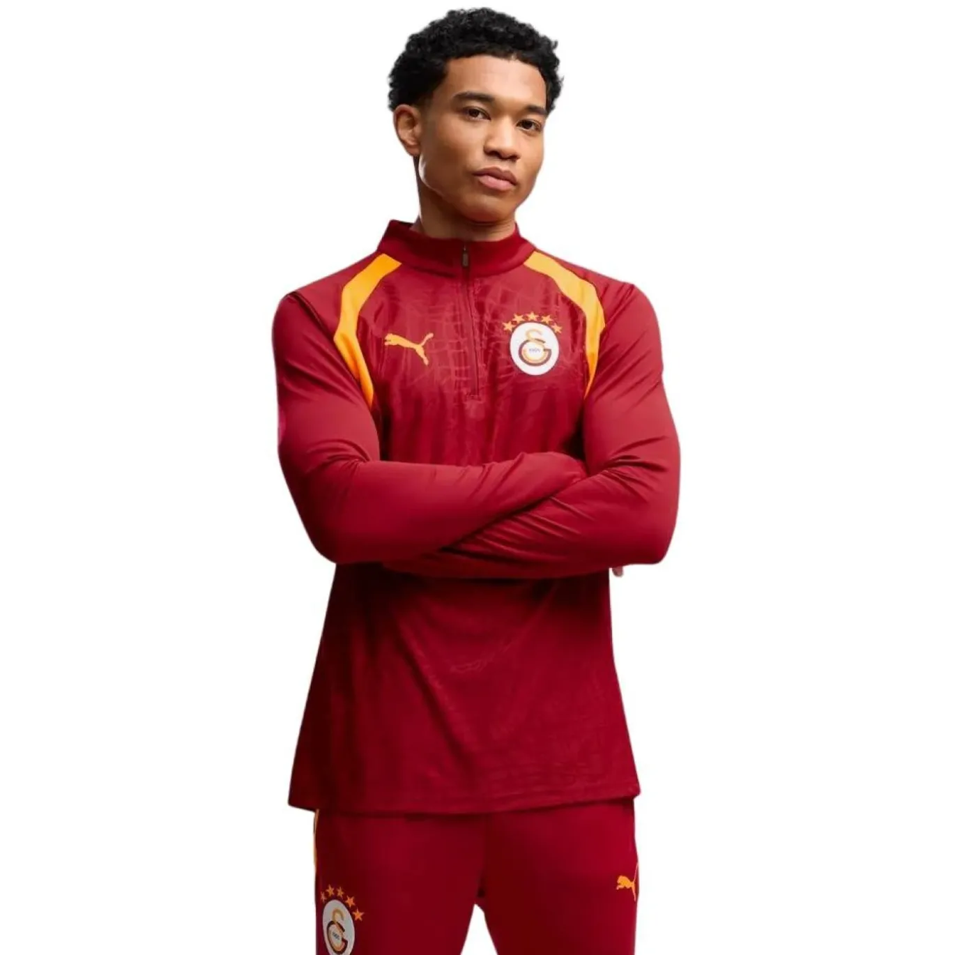 PUMA Galatasaray SK Trainingspak 1/4-Zip 2026-2027 Rood Oranje