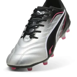 PUMA King Pro Gras / Kunstgras Voetbalschoenen (MG) Zilver Zwart Roze